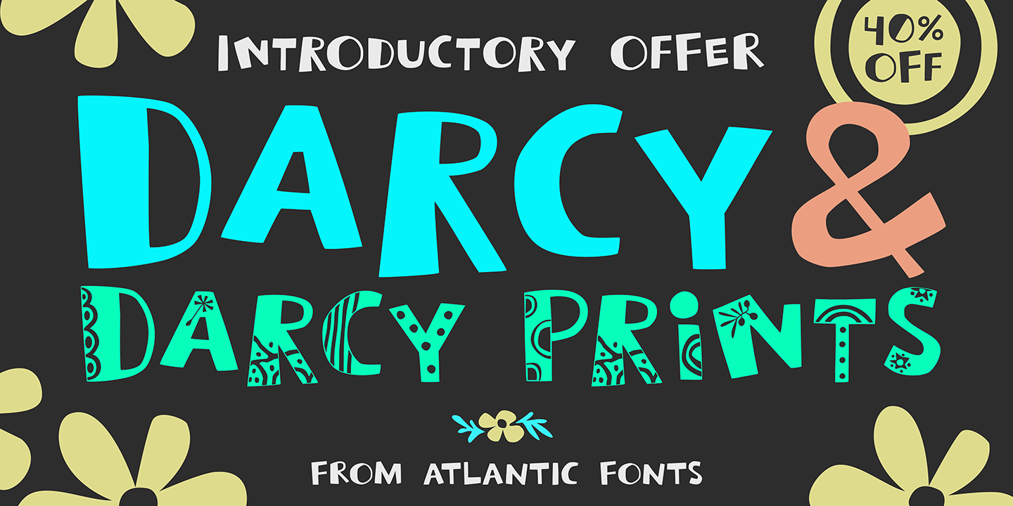 Darcy Prints Font preview